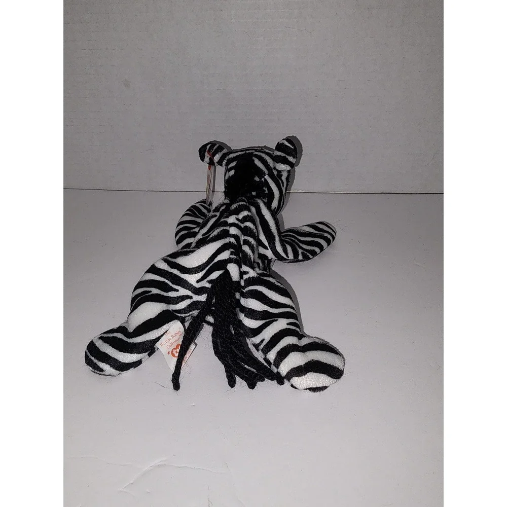 Ry Beanie Babies Ziggy the Zebra December 24 1995 Plush‎